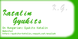 katalin gyukits business card